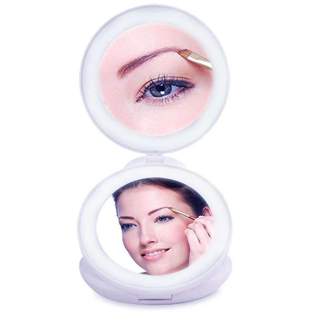 2019 1X/5X Magnification LED Lighted Makeup Mirror Double Folding Travel Portable Mirrors SSwell
2019 1X/5X Magnification LED Lighted Makeup Mirror Double Folding Travel Portable Mirrors SSwell