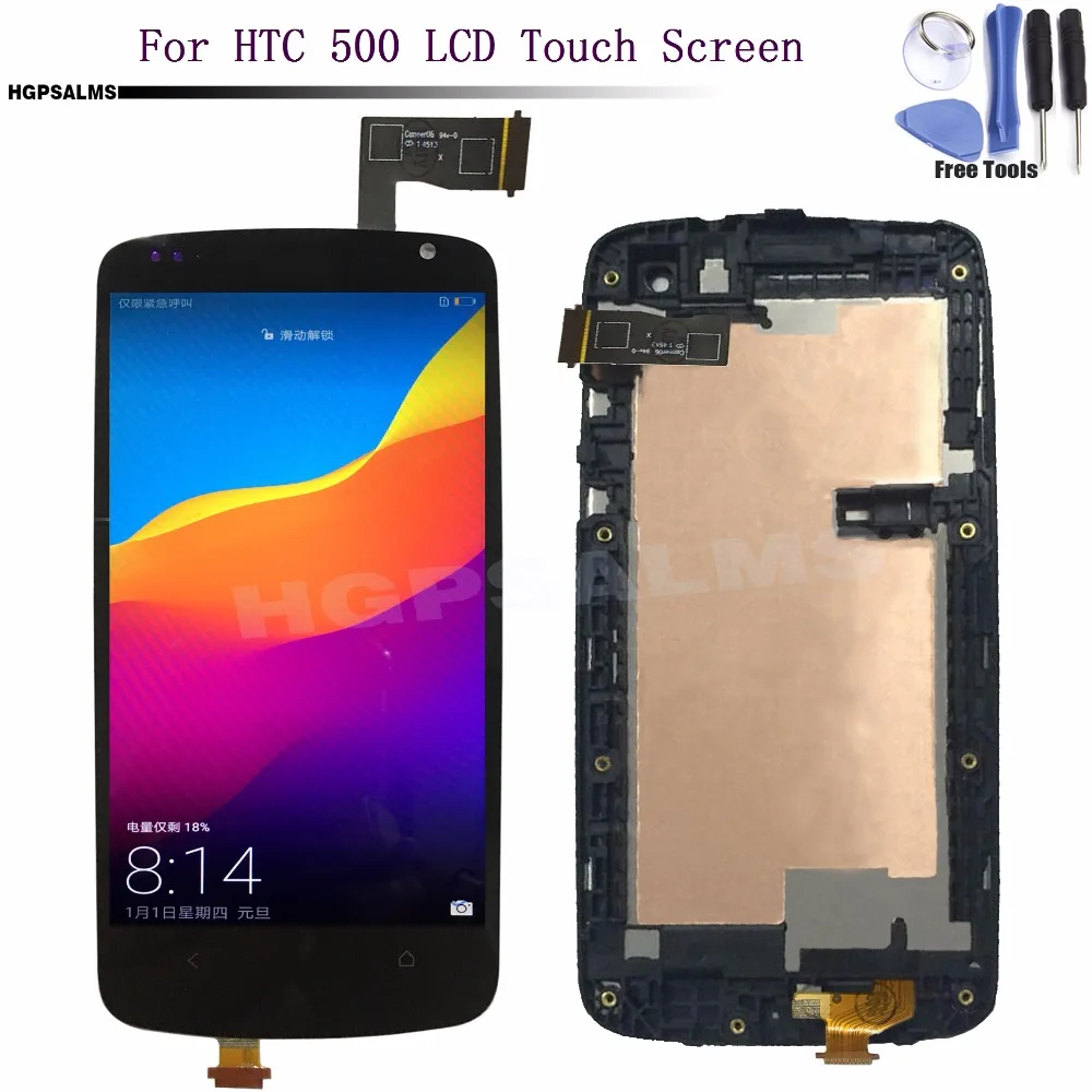 Для HTC Desire 500 d500 жидкокристаллический дисплей с сенсорным экраном цифровым