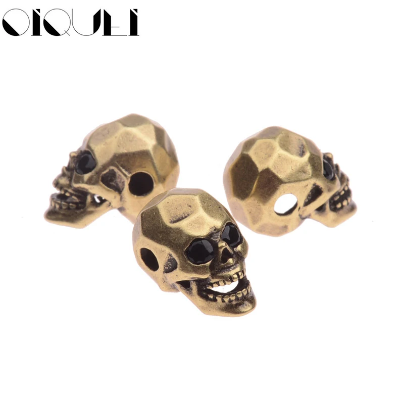 Vintage Black Zircons Skull Copper Beads For Men DIY Jewelry Metal Beads For Making Bracelets Pulseiras masculinas
Vintage Black Zircons Skull Copper Beads For Men DIY Jewelry Metal Beads For Making Bracelets Pulseiras masculinas