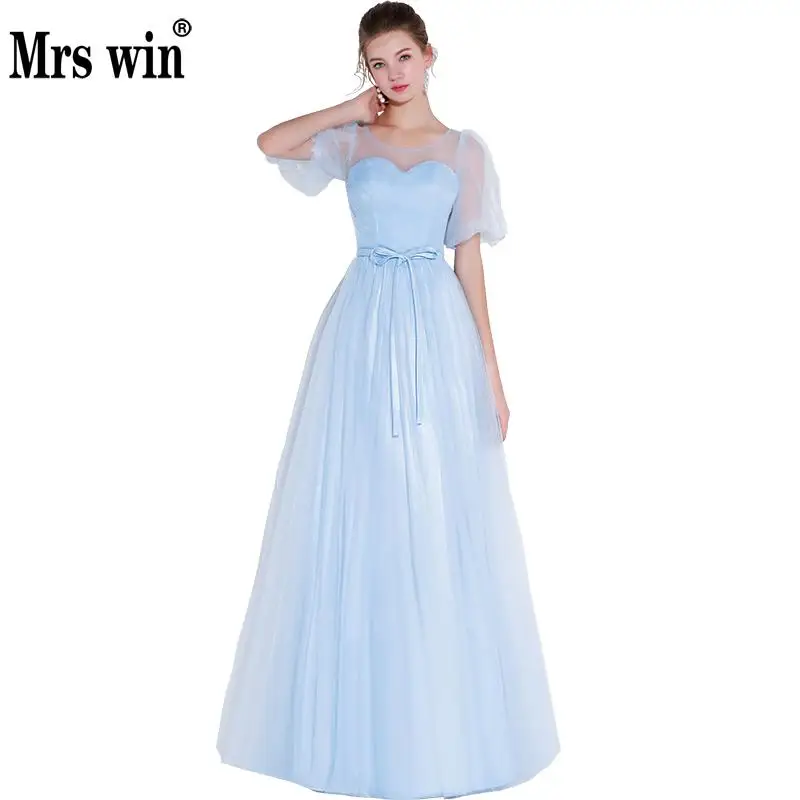 2018 Новое поступление Robe De Soiree Mrs Win элегантное ТРАПЕЦИЕВИДНОЕ вечернее платье