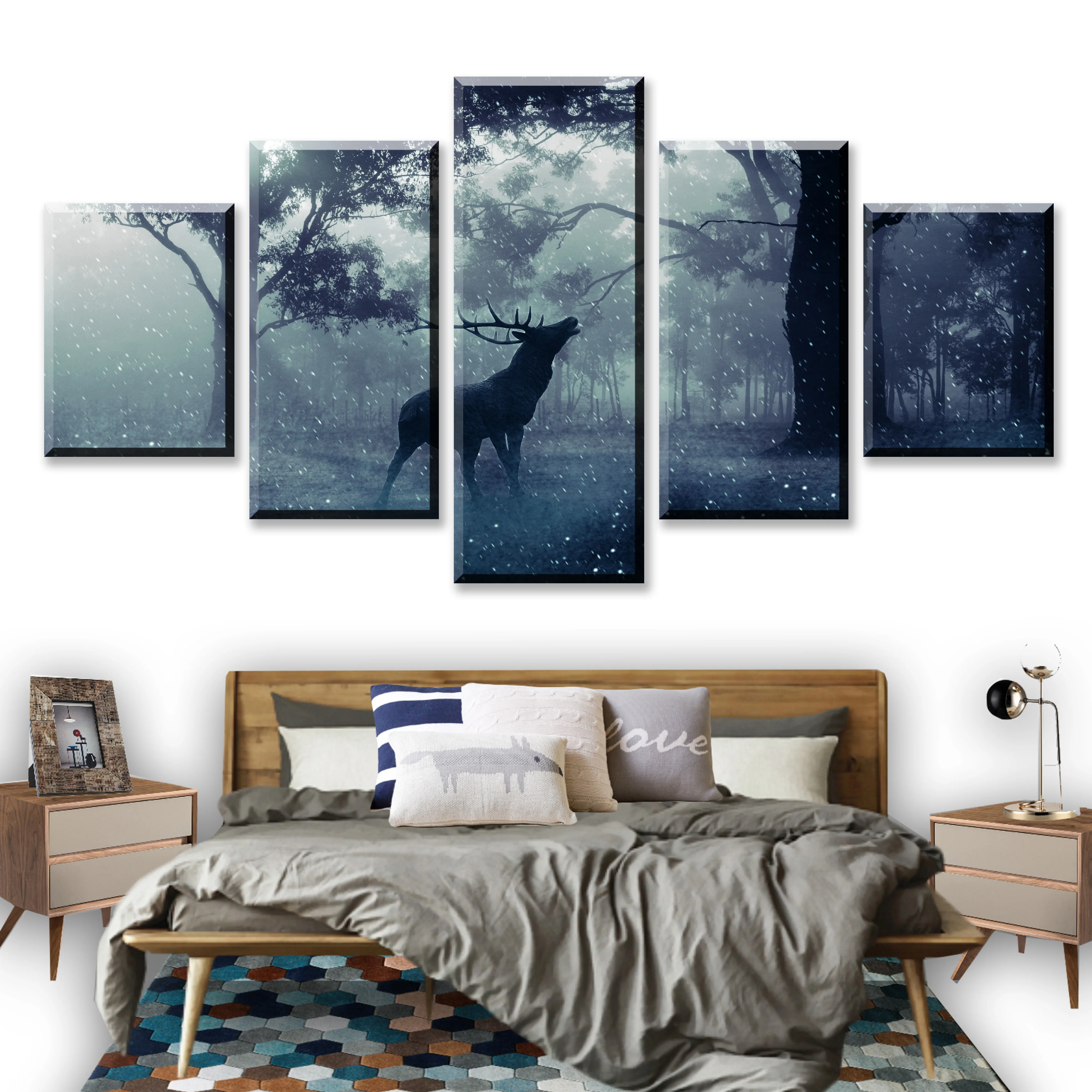 Canvas Paintings Living Room Wall Art Framework HD Prints 5 Pieces Animal Whitetail Deers Poster Home Decor Farm House Pictures
Canvas Paintings Living Room Wall Art Framework HD Prints 5 Pieces Animal Whitetail Deers Poster Home Decor Farm House Pictures
