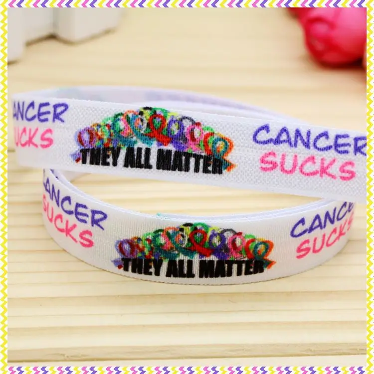 5/8'' Free shipping Fold Elastic FOE cancer sucks printed headband headwear hairband diy decoration wholesale OEM P4519
5/8'' Free shipping Fold Elastic FOE cancer sucks printed headband headwear hairband diy decoration wholesale OEM P4519
