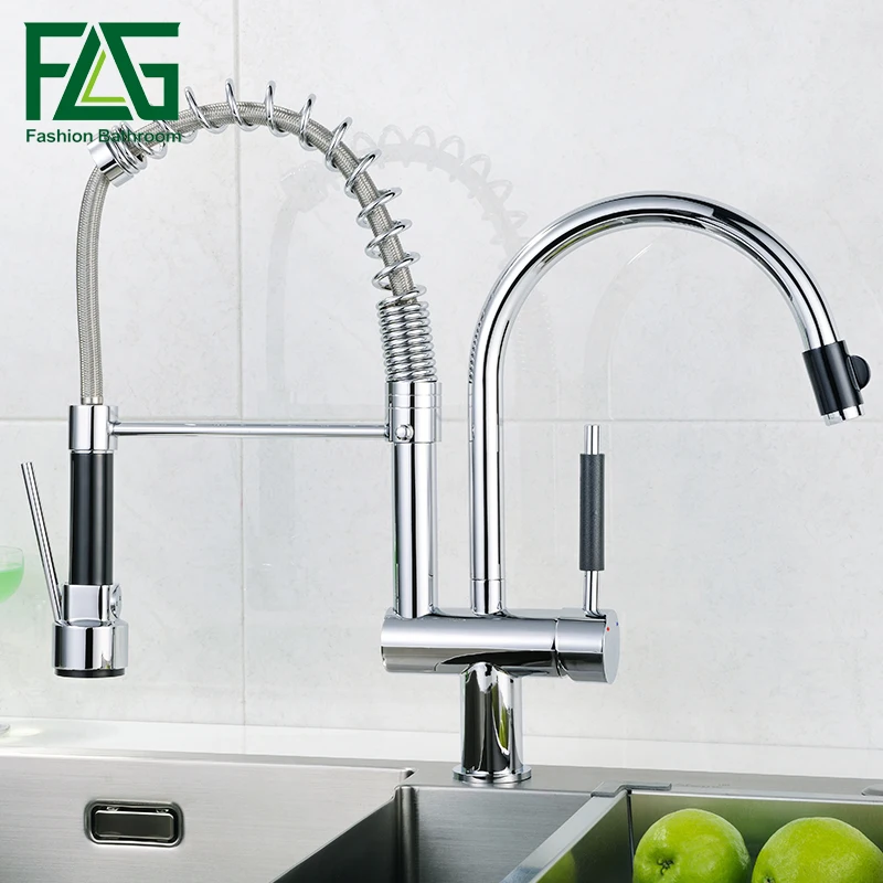 FLG Free Shipping Torneira Cozinha Polished Chrome Brass Double Spouts 360 Degree&Pull Out Kitchen Faucet.kitchen sink mixer tap
FLG Free Shipping Torneira Cozinha Polished Chrome Brass Double Spouts 360 Degree&Pull Out Kitchen Faucet.kitchen sink mixer tap