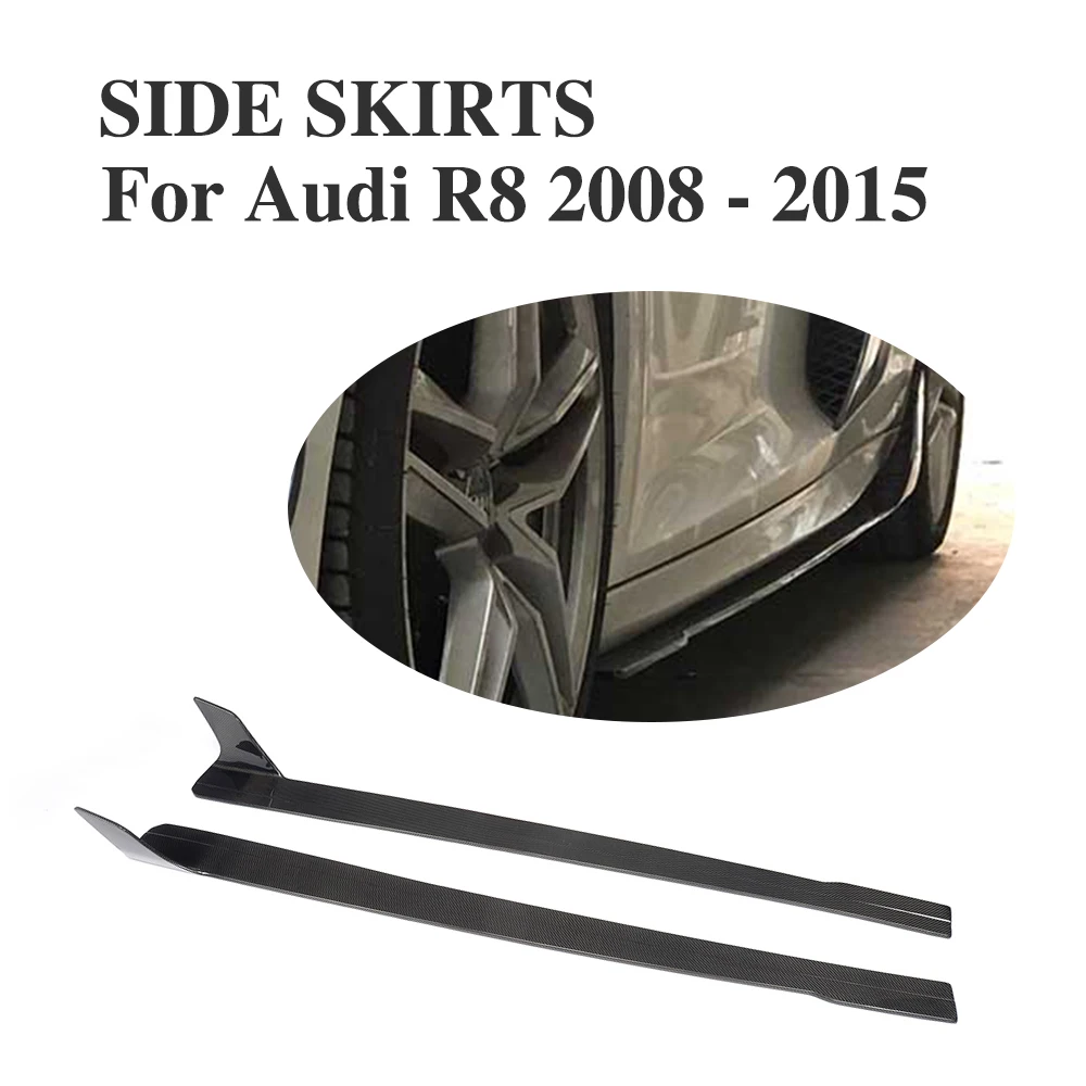 Carbon Fiber Car Side Skirts Aprons Extensions For Audi R8 Coupe Convertible 2-Door 2008-2015
Carbon Fiber Car Side Skirts Aprons Extensions For Audi R8 Coupe Convertible 2-Door 2008-2015