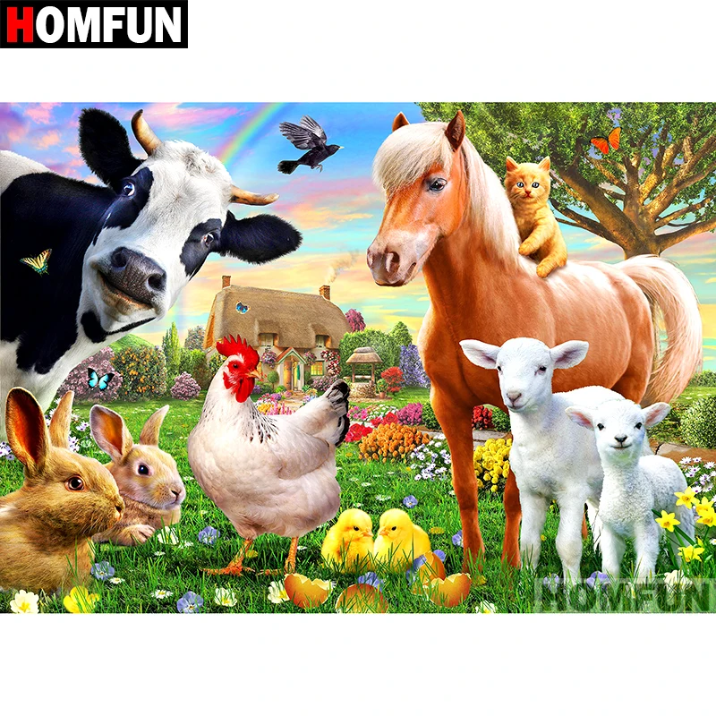 Алмазная живопись HOMFUN A07105, алмазная вышивка «домашние животные», полная выкладка, круглые/квадратные Стразы 5D, для творчества, домашний дек...
Алмазная живопись HOMFUN A07105, алмазная вышивка «домашние животные», полная выкладка, круглые/квадратные Стразы 5D, для творчества, домашний дек...
