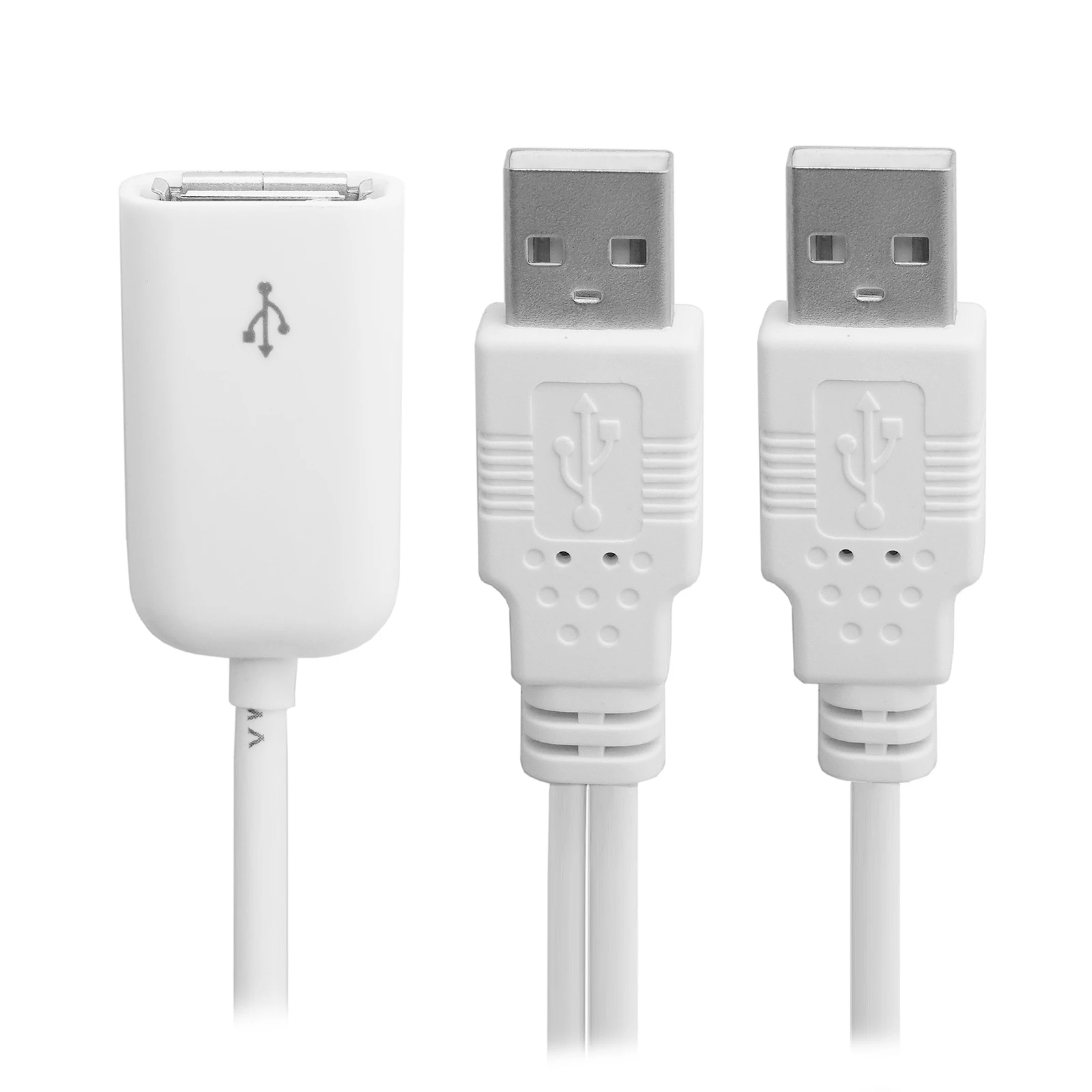 CYSM USB 2.0 Female to Dual A Male Extra Power Data Y Extension Cable for 2.5" Mobile Hard Disk White
CYSM USB 2.0 Female to Dual A Male Extra Power Data Y Extension Cable for 2.5" Mobile Hard Disk White