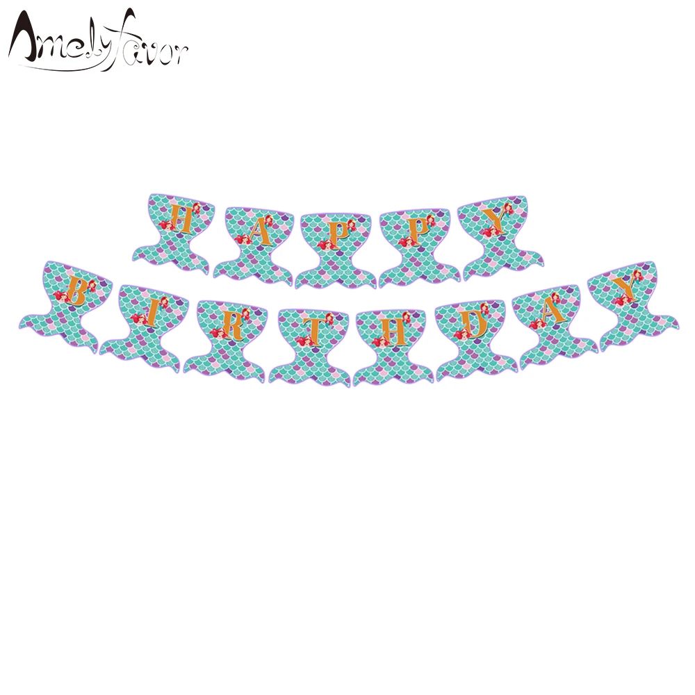 Mermaid Theme Banners Baby Shower Kids Birthday Party Decorations Supplies Animal Animals Flag Banner Custom-made
Mermaid Theme Banners Baby Shower Kids Birthday Party Decorations Supplies Animal Animals Flag Banner Custom-made