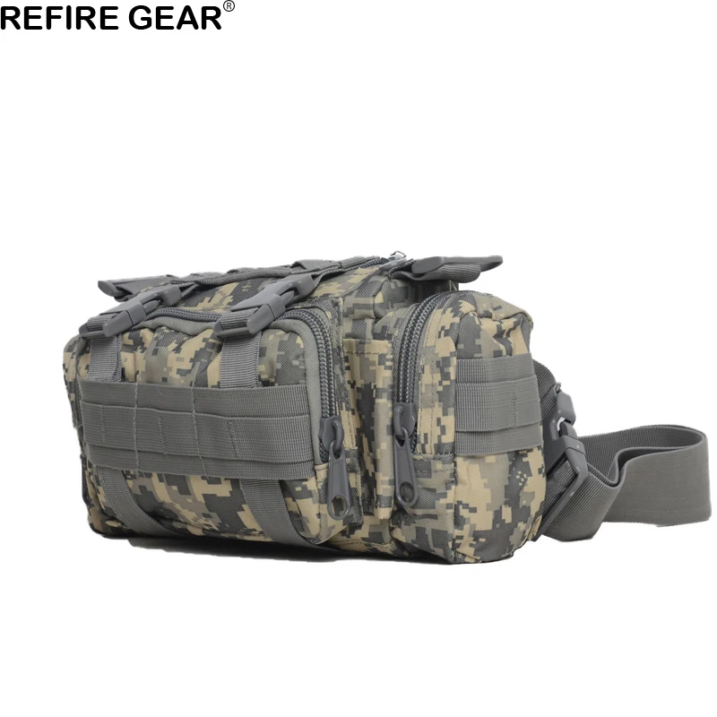 Refire Gear Outdoor Waist Bag Hiking Camouflage Nylon Waist Pack Molle Pouch Belt Loops Bags Men's Shoulder Bag Climbing Gear
Refire Gear Outdoor Waist Bag Hiking Camouflage Nylon Waist Pack Molle Pouch Belt Loops Bags Men's Shoulder Bag Climbing Gear