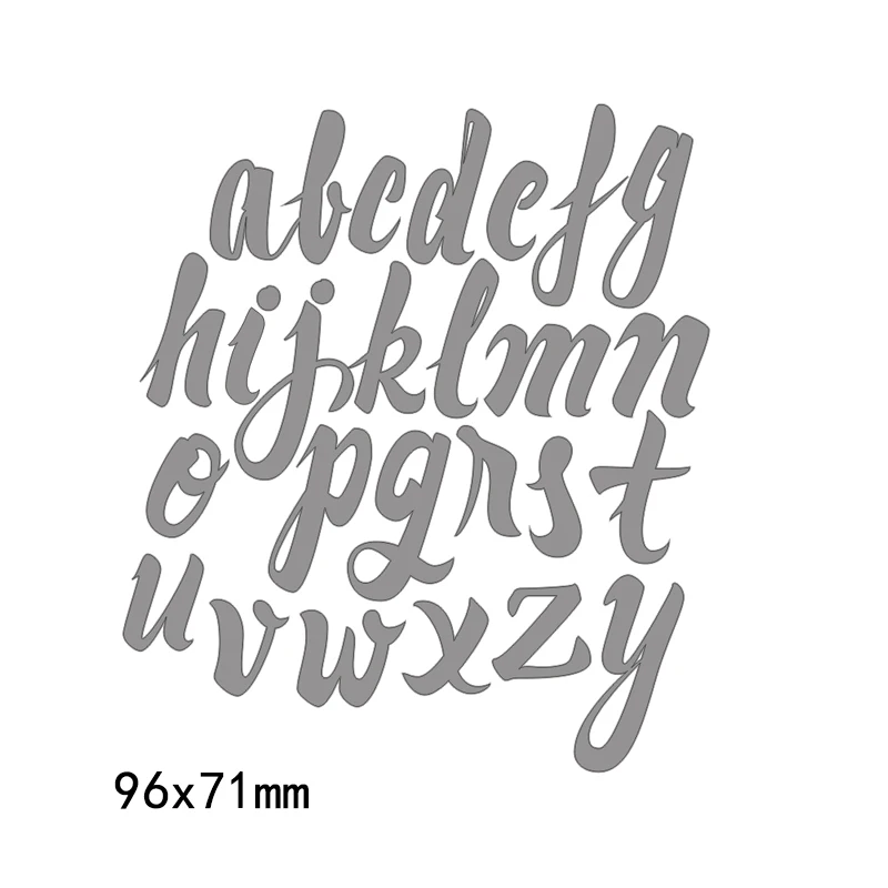 Металлические Вырубные штампы новинка сделай сам алфавит бумажные буквы ручной