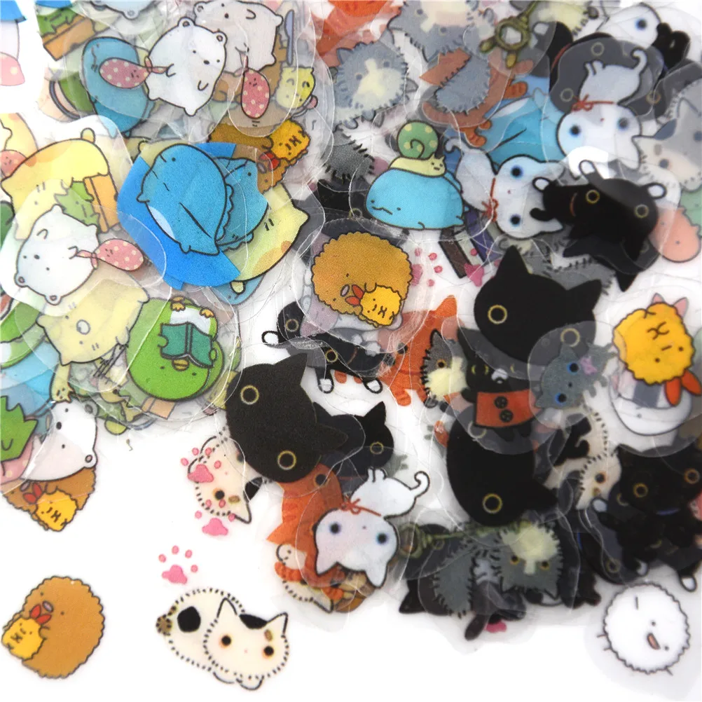 Мультяшные цирковые наклейки Sumikko Gurashi Cat для дневника декоративные скрапбукинга