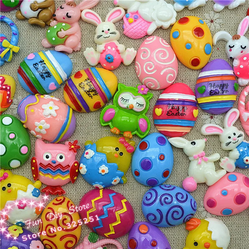 100pcs Resin Easter Day Rabbit egg chicken mix more than 30 styles Cabochon Flat back 20-30mm
100pcs Resin Easter Day Rabbit egg chicken mix more than 30 styles Cabochon Flat back 20-30mm