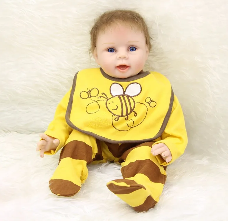 22inch Soft Silicone Reborn Dolls npk reborn-baby collectible Dolls modeling princess toddler Kids Real touch bebe Xmas gifts
22inch Soft Silicone Reborn Dolls npk reborn-baby collectible Dolls modeling princess toddler Kids Real touch bebe Xmas gifts