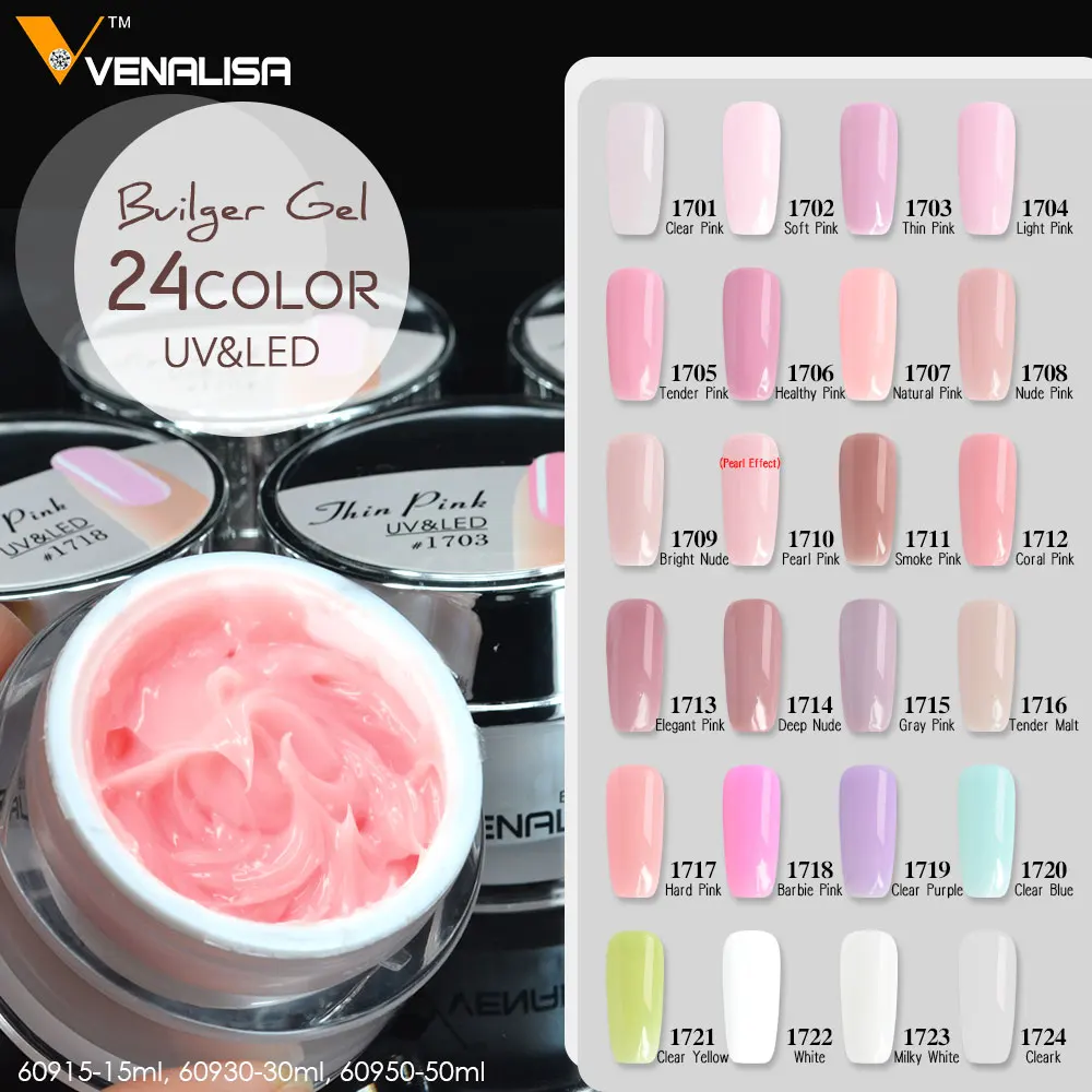 #60915 Venalisa 15 мл nail art французские Советы для ногтей прозрачные прозрачный белый
