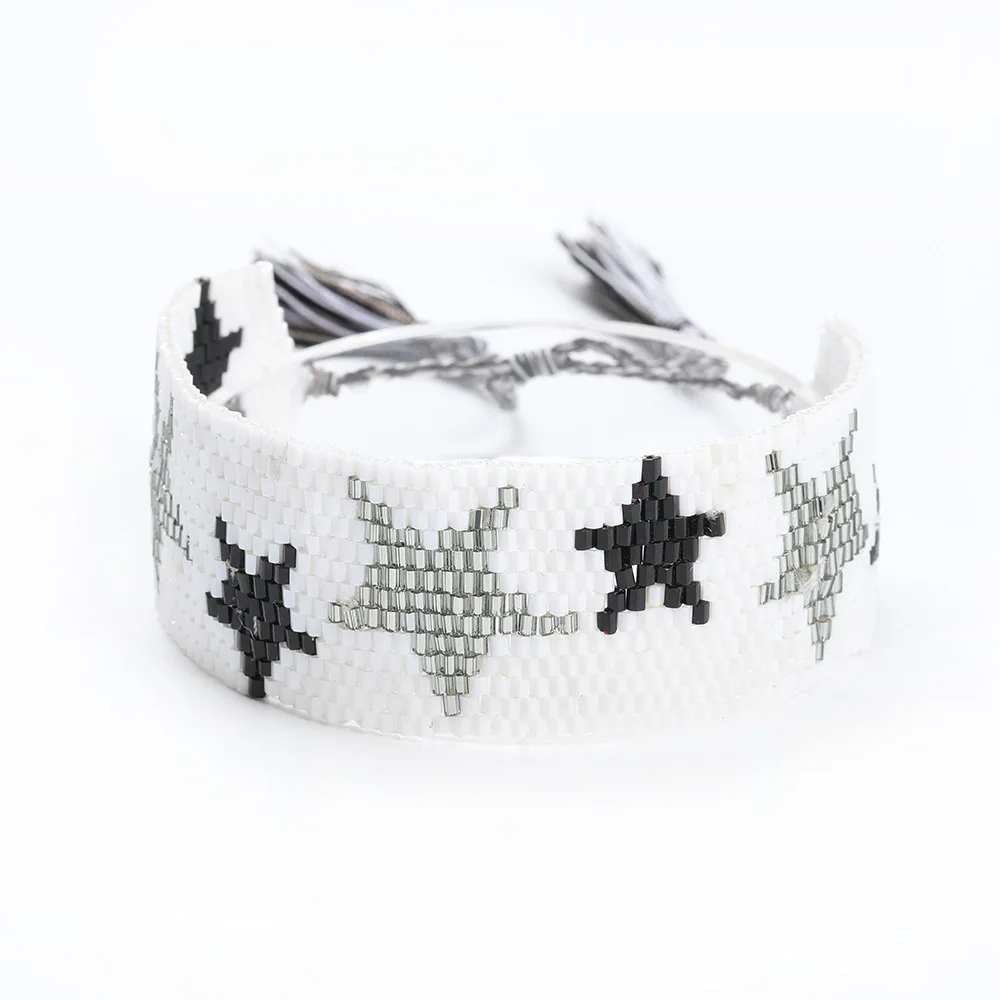 Multi Color MIYUKI Seed Beads Stars Bracelets Cuff Charm Handmade Jewelry Men Ethnic Tassel Woven Friendship Best Gifts Women
Multi Color MIYUKI Seed Beads Stars Bracelets Cuff Charm Handmade Jewelry Men Ethnic Tassel Woven Friendship Best Gifts Women