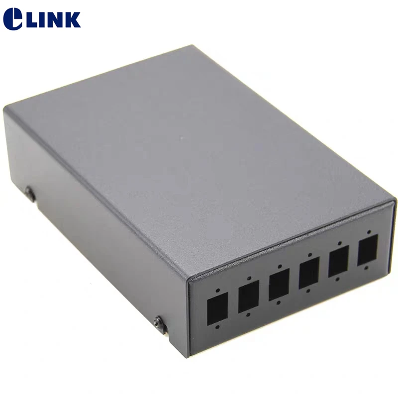 3pcs 6 cores FTTH SC blank terminal box SPCC 6 ports LC Duplex fiber optic patch panel FTTX box black ELINK 1.0mm thickened
3pcs 6 cores FTTH SC blank terminal box SPCC 6 ports LC Duplex fiber optic patch panel FTTX box black ELINK 1.0mm thickened