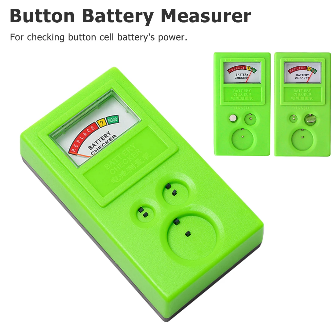 Watch Battery Checker Light Weight Button Cell Coin Battery Power Tester 1.55V 3V LR44 CR2032 CR2025
Watch Battery Checker Light Weight Button Cell Coin Battery Power Tester 1.55V 3V LR44 CR2032 CR2025