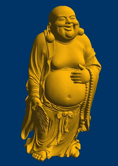 laughing buddha for cnc in STL file format 3d model relief 18.2MB | Инструменты