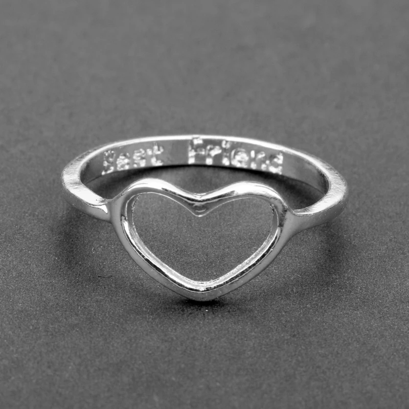 Модное ювелирное изделие кольцо для лучших друзей простое с отверстием в форме