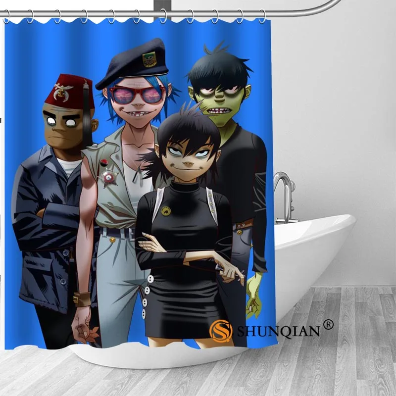 Custom Gorillaz Hot Sale Polyester Fabric Printing Shower Curtain 12 Hooks For The Bathroom 3D Waterproof Bath Curtain
Custom Gorillaz Hot Sale Polyester Fabric Printing Shower Curtain 12 Hooks For The Bathroom 3D Waterproof Bath Curtain