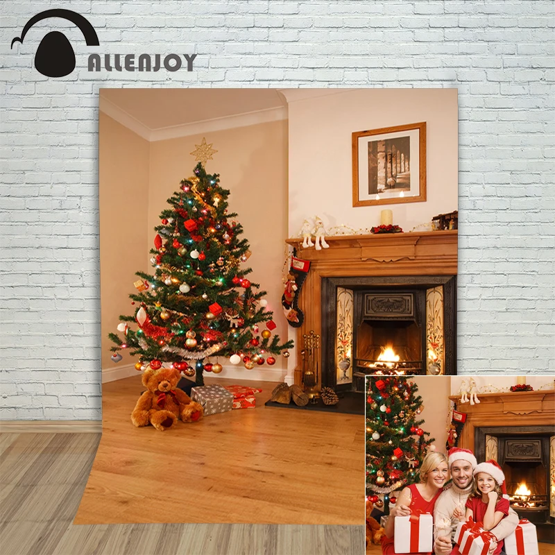 Фон Allenjoy для рождественской фотосъемки декоративный фон с изображением дерева