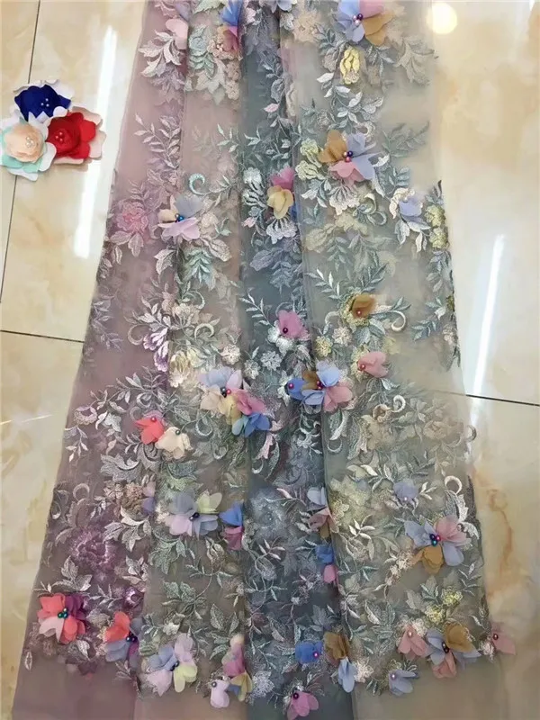 New French Nigerian beads 3D Flower net lace,African tulle mesh lace fabric high quality for wedding dress 5yards/lot Multicolor
New French Nigerian beads 3D Flower net lace,African tulle mesh lace fabric high quality for wedding dress 5yards/lot Multicolor