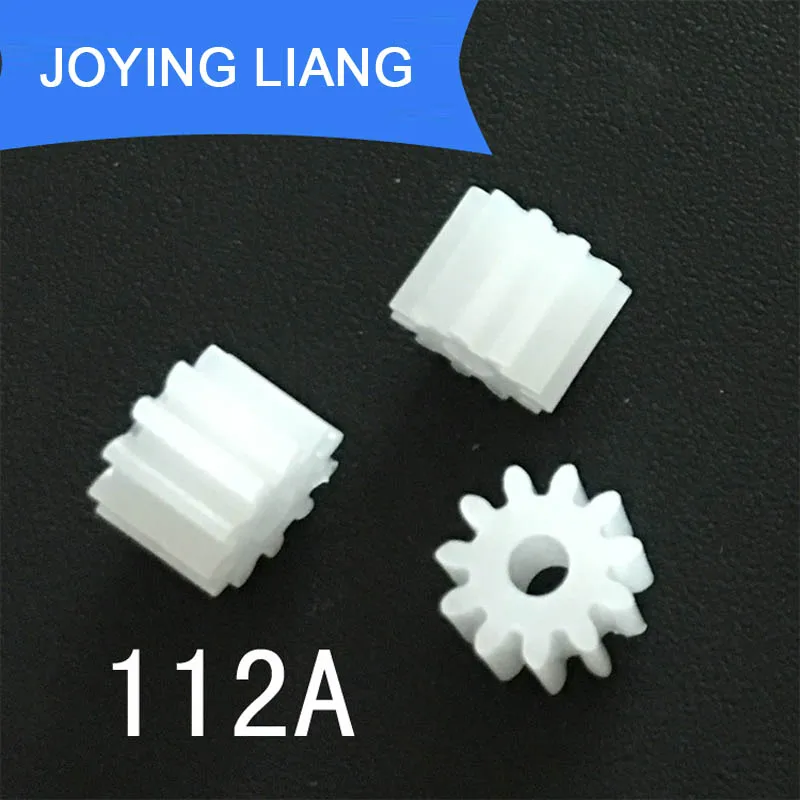 112A Modulus 0.5 11 Teeth 2mm Shaft Tight Pom Plastic Gear Toy Model Gear (5000pcs/lot)