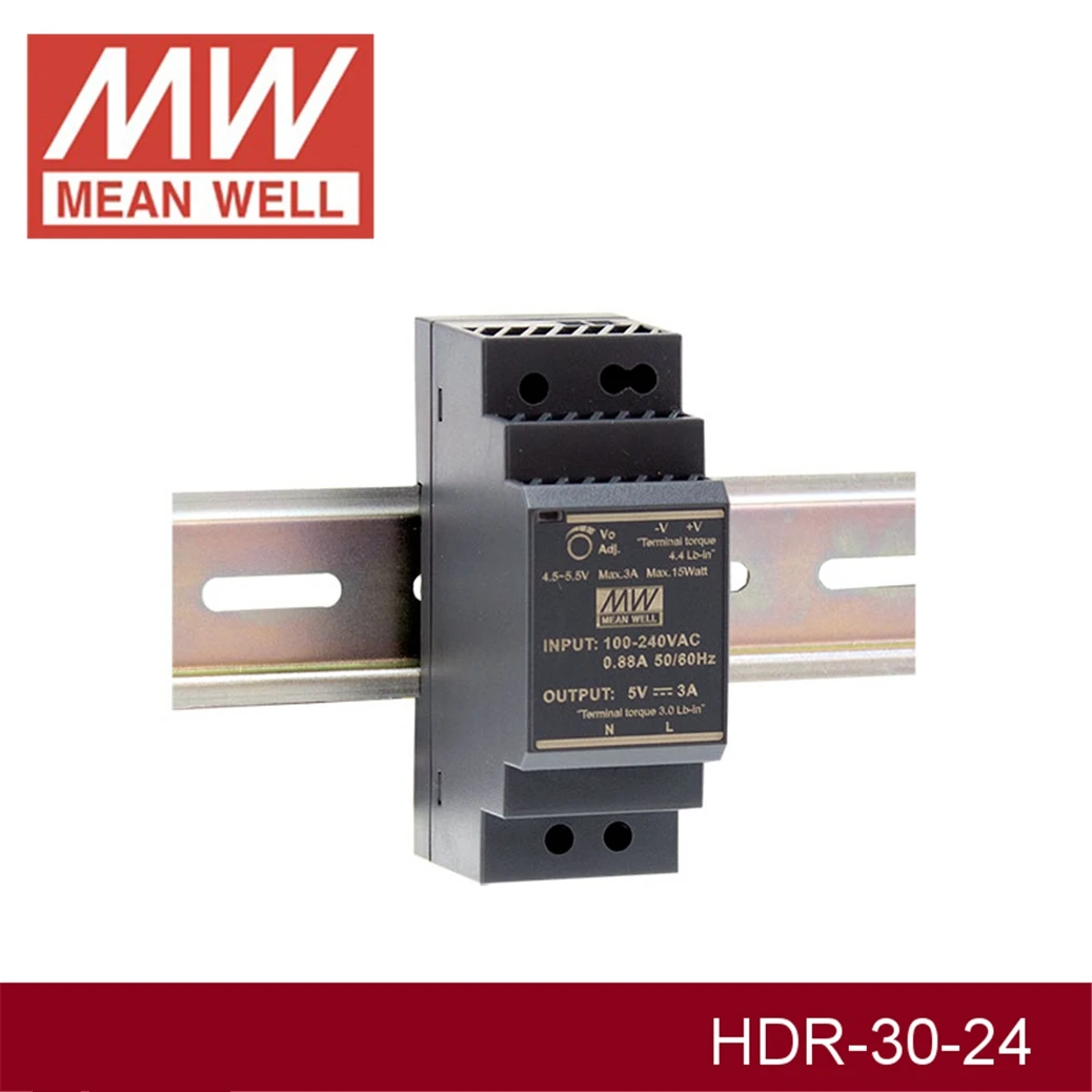 (Корабль из России) означает хорошо HDR 30 24 В 1.5A meanwell 36 Вт один выход Промышленный DIN