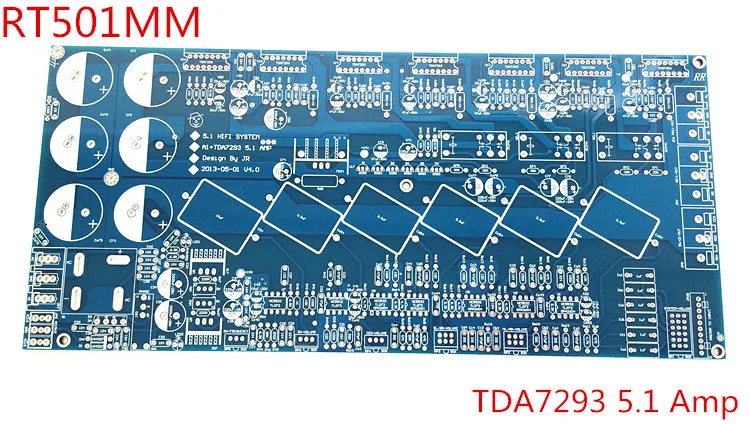 Печатная плата пустая 5 1 Hi Fi усилитель с усилителем tda7293 сабвуфер защитой большой