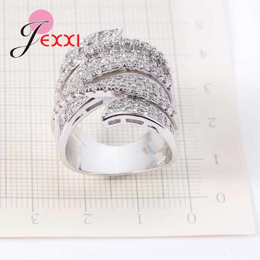 Luxurious 925 Sterling Silver Rings With Full High Quality Rhinestones Multilayer Style For Women Wedding Band Rings
Luxurious 925 Sterling Silver Rings With Full High Quality Rhinestones Multilayer Style For Women Wedding Band Rings