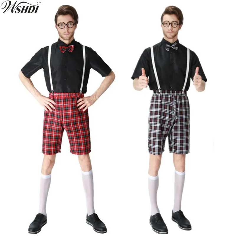 Hot Fashion Grid British Students Uniforms Adult Men Halloween Carnival Cosplay Costume
Hot Fashion Grid British Students Uniforms Adult Men Halloween Carnival Cosplay Costume