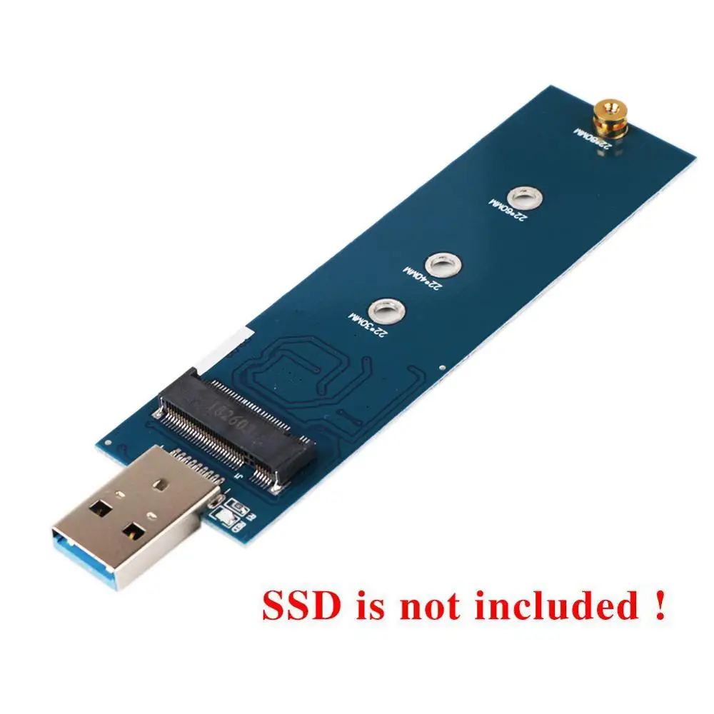 Адаптер M.2 на USB ключ B адаптер SSD 3 0 (кабель не требуется) 2280 M2 SSD-накопитель