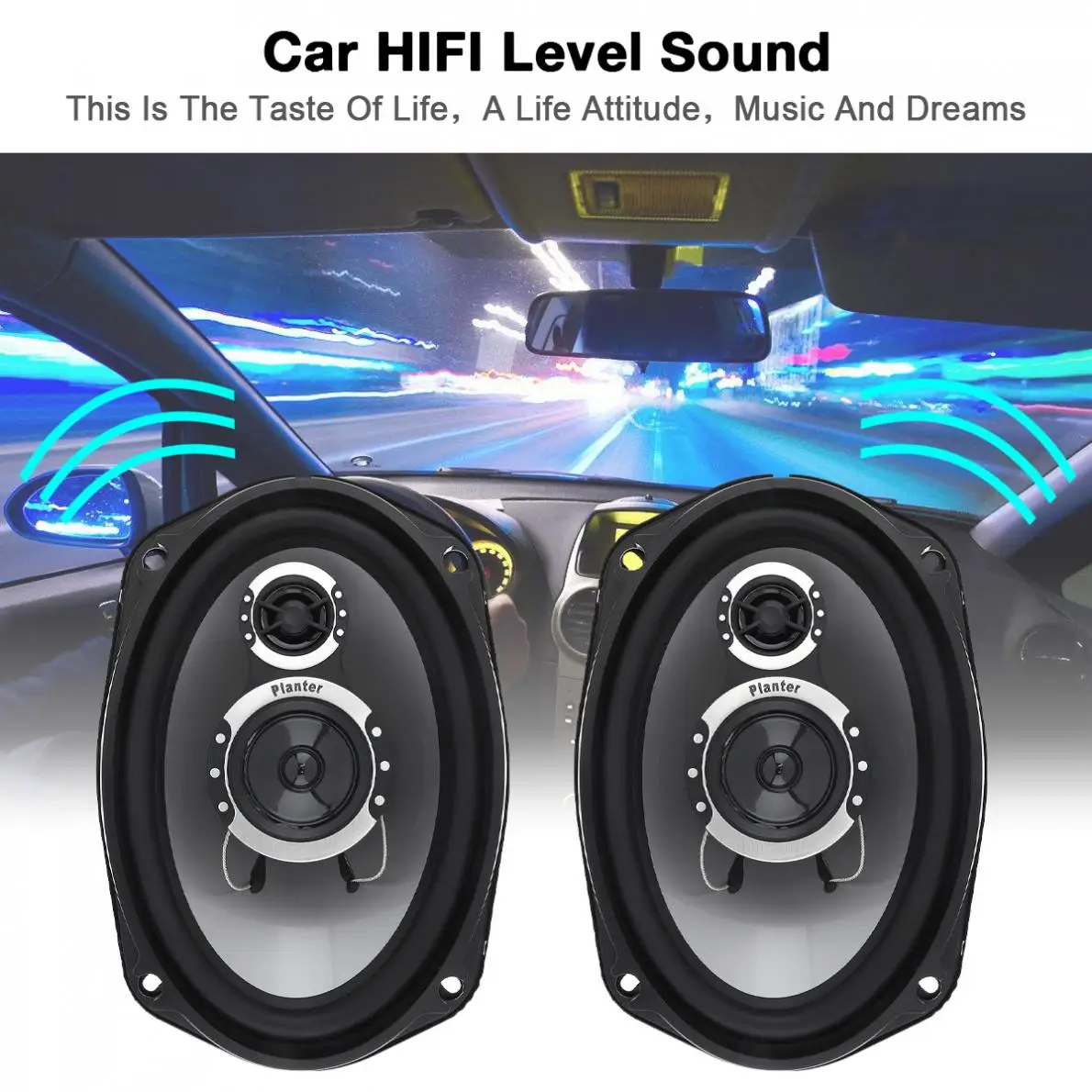Автомобильные коаксиальные Hi-Fi колонки 2 шт. 6 Х9 дюймов 1000 Вт | Автомобили и