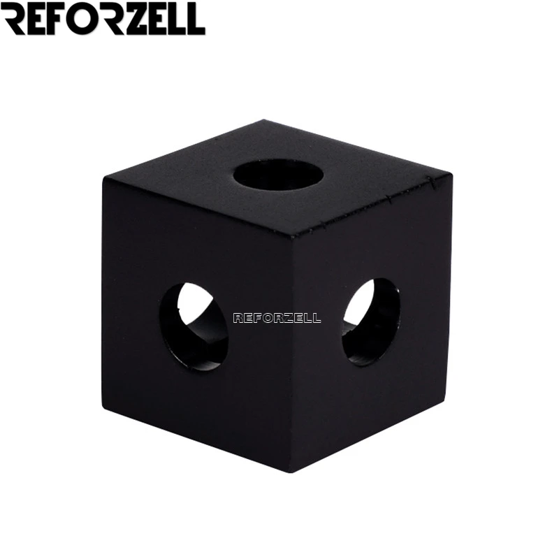 10pcs/lot retail high precise Black anodized three way cube corner connector for v-slot aluminum extrusions profile
10pcs/lot retail high precise Black anodized three way cube corner connector for v-slot aluminum extrusions profile
