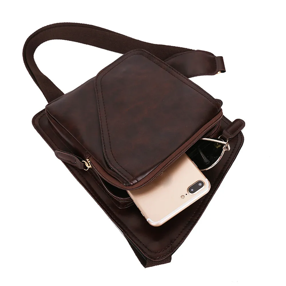 Aelicy Fashion Men Pure color Leather Crossbody Bags Messenger Shoulder Bag Chest Bag irregular Casual Business PU Leather Bag
Aelicy Fashion Men Pure color Leather Crossbody Bags Messenger Shoulder Bag Chest Bag irregular Casual Business PU Leather Bag
