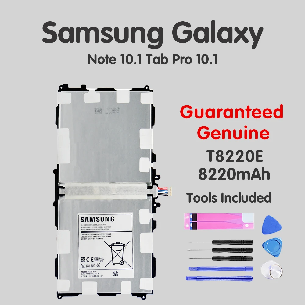 Оригинальный аккумулятор для планшета T8220E Samsung Galaxy Note Tab 10 1 2014 Edition SM P601 P600 T520 P605 P607