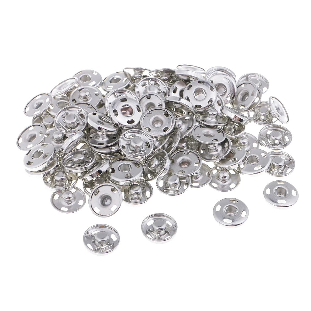 New High Quality 200 Sets Metal Brass Press Studs Sewing Button Snap Fasteners Sewing Leather Craft Clothes Bags Silver
New High Quality 200 Sets Metal Brass Press Studs Sewing Button Snap Fasteners Sewing Leather Craft Clothes Bags Silver
