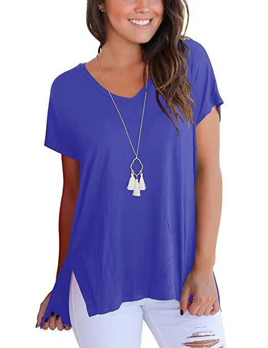 Spring Summer Short Sleeve Tops Women's Loose T Shirts Female Casual Pullovers Beach Fashion Off Shoulder V Neck Loose T-shirt
Spring Summer Short Sleeve Tops Women's Loose T Shirts Female Casual Pullovers Beach Fashion Off Shoulder V Neck Loose T-shirt