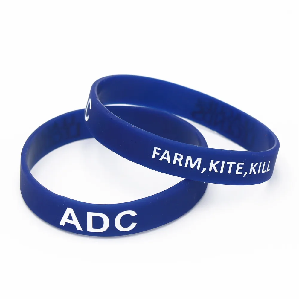 6PCS Silicone Game Wristband Bracelet Bangles Letters Printed Band Wholesale SH040 | Украшения и аксессуары