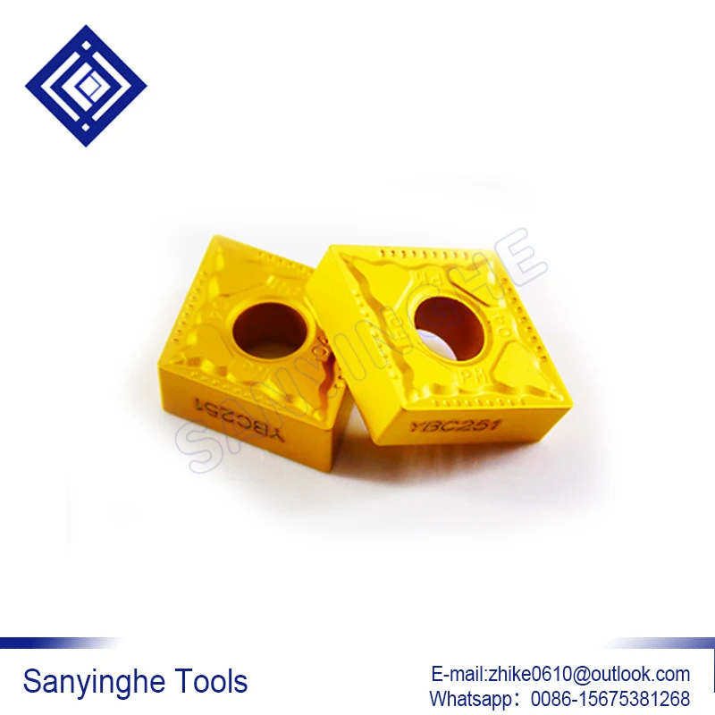 free shipping high quality sanyinghe 10pcs/lots CCMT060208-HM YBC251 cnc carbide turning inserts
free shipping high quality sanyinghe 10pcs/lots CCMT060208-HM YBC251 cnc carbide turning inserts