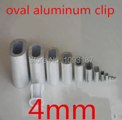 100pcs/lot High Quality 4MM Diameter Oval aluminum clip Aluminum Ferrules Wire Rope Aluminum Ferrules Crimping Sleeve
100pcs/lot High Quality 4MM Diameter Oval aluminum clip Aluminum Ferrules Wire Rope Aluminum Ferrules Crimping Sleeve