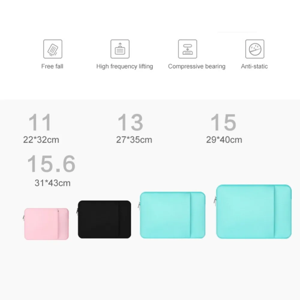 Zipper Laptop Notebook Sleeve Case Bag Cover For MacBook Air/Pro 12/14/15.6 inch Laptop Notebook
Zipper Laptop Notebook Sleeve Case Bag Cover For MacBook Air/Pro 12/14/15.6 inch Laptop Notebook