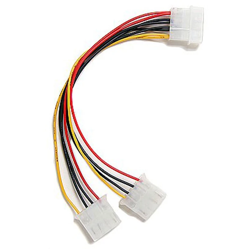 Лучшие предложения компьютерный кабель Molex 6 дюймов 4 контактный Y разветвитель