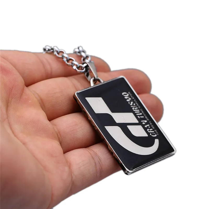 Горячая игра Gran Turismo GT ожерелье гоночный логотип металлические подвески и