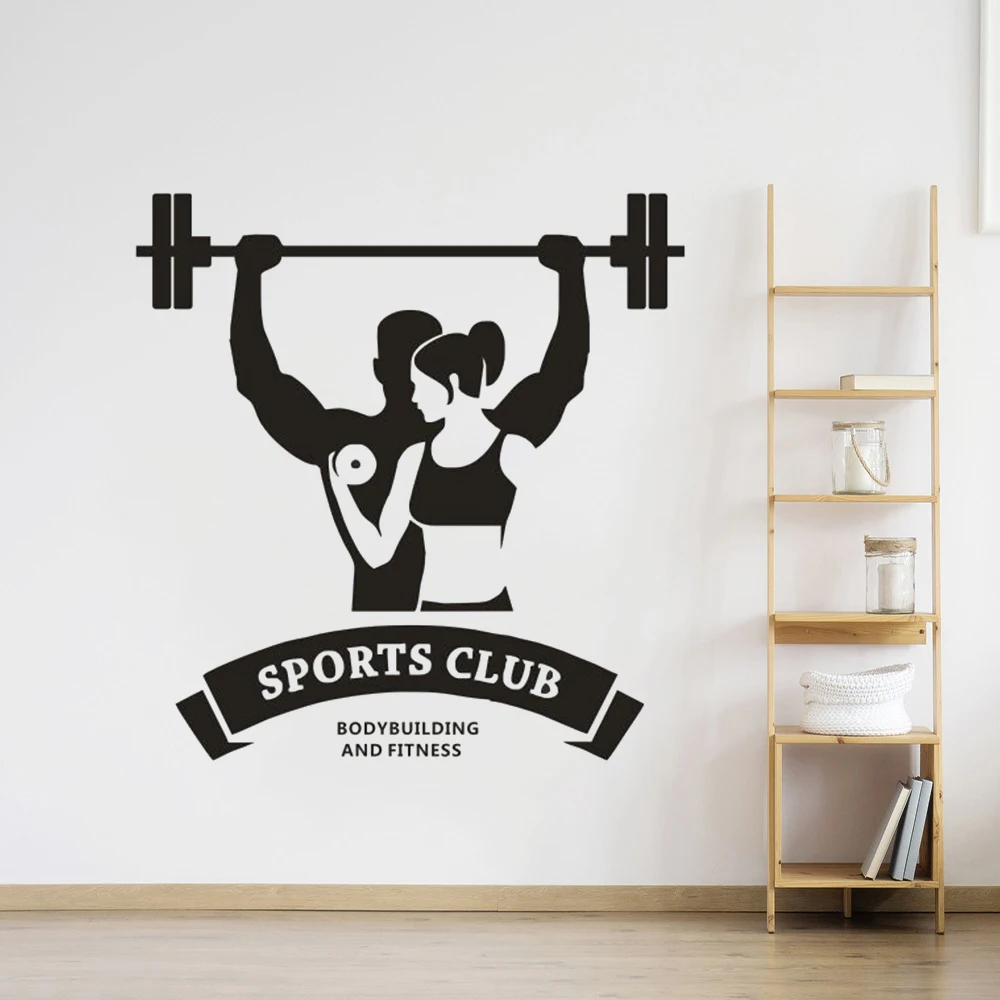 Gym Bodybuilding Wall Sticker Fitness Sports Club Logo Wall Decal Gym Decoration Bodybuilding Man And Woman Wall Poster AY1641
Gym Bodybuilding Wall Sticker Fitness Sports Club Logo Wall Decal Gym Decoration Bodybuilding Man And Woman Wall Poster AY1641
