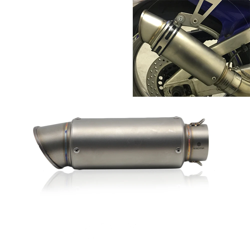 ZSDTRP 38-51mm Universal Motorcycle Exhaust Muffler SC Escape Moto Fit For Nmax Benelli BMW Honda Racing Pit Bike | Автомобили и
