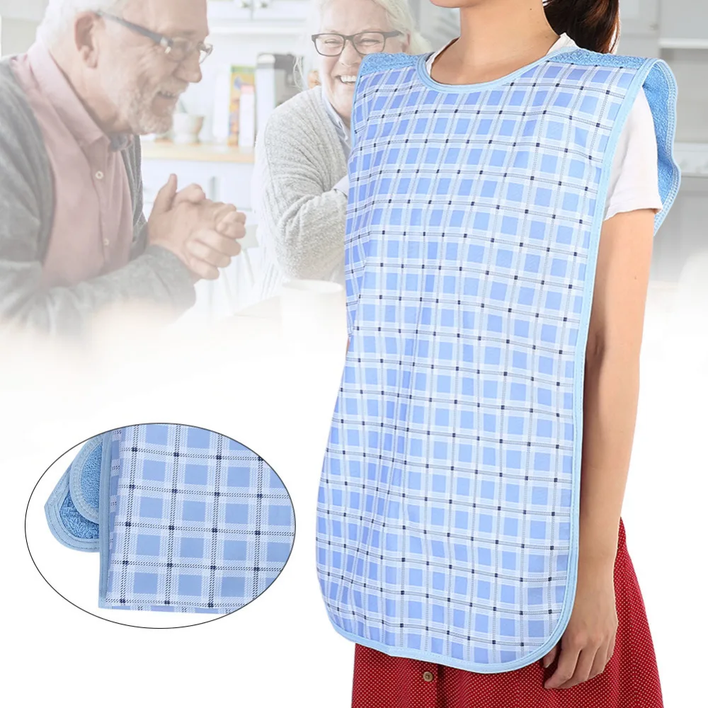 Polyester Velvet PU Towelling Adult Mealtime Bib Extra Large Dining Clothing Washable Waterproof blue color Clothes Protector
Polyester Velvet PU Towelling Adult Mealtime Bib Extra Large Dining Clothing Washable Waterproof blue color Clothes Protector