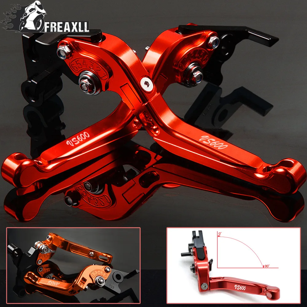 Folding Extendable Lever Motorcycle Accessories CNC Adjustable Brake Clutch Levers For Suzuki VS600 GLPS-GLPT VS 600 1995-1996
Folding Extendable Lever Motorcycle Accessories CNC Adjustable Brake Clutch Levers For Suzuki VS600 GLPS-GLPT VS 600 1995-1996