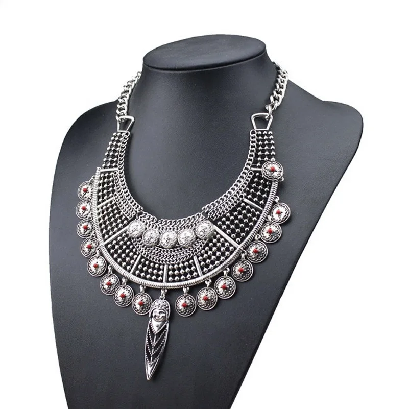Boho Bead Portrait Carved Flower Disc Coin Tassel Hollow Bib Collar Necklace Womens Statement Jewelry
Boho Bead Portrait Carved Flower Disc Coin Tassel Hollow Bib Collar Necklace Womens Statement Jewelry
