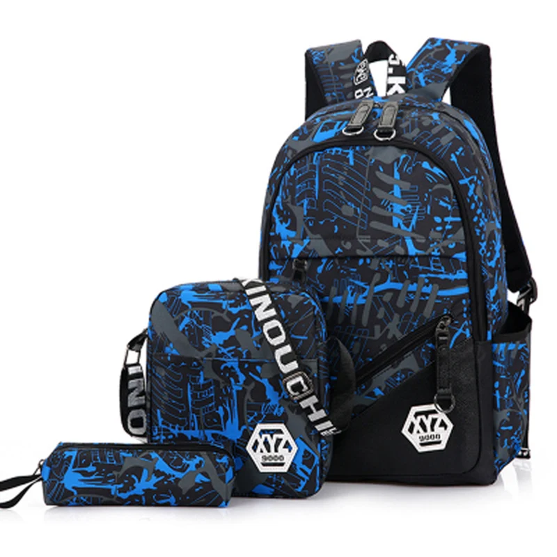 3pcs/Sets 2018 Men Travel Backpacks Camouflage Printing School Bag Backpack Canvas Schoolbags for Teenage Boys Students Bag back
3pcs/Sets 2018 Men Travel Backpacks Camouflage Printing School Bag Backpack Canvas Schoolbags for Teenage Boys Students Bag back