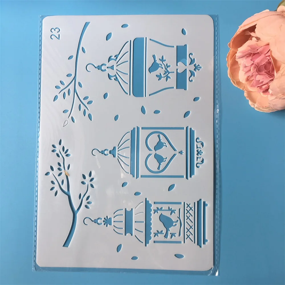 26cm Bird Cage Branch DIY Craft Layering Stencils Painting Scrapbooking Stamping Embossing Album Paper Template
26cm Bird Cage Branch DIY Craft Layering Stencils Painting Scrapbooking Stamping Embossing Album Paper Template